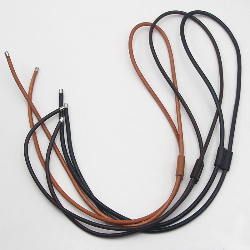 Valódi bőrből készült táskarám kötéllel, állítható hosszúságú crossbody – első réteg marhabőr