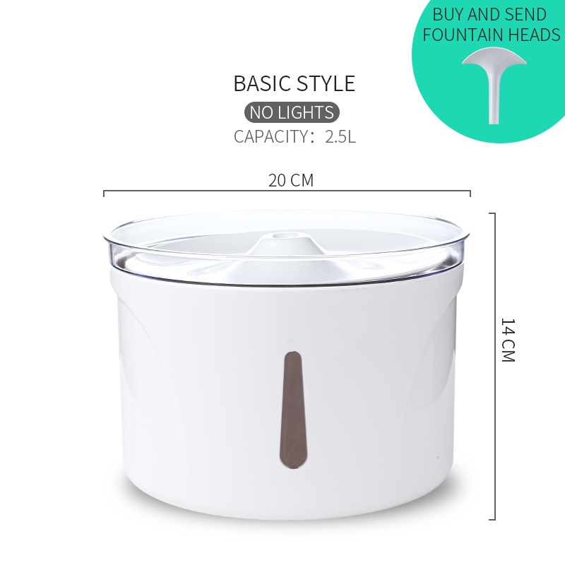 Mid-Gen ABS elektromos állandó hőmérsékletű vízadagoló macskák számára, automatikus vízáramlás