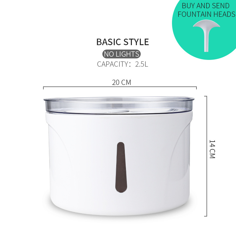 Mid-Gen ABS elektromos állandó hőmérsékletű vízadagoló macskák számára, automatikus vízáramlás