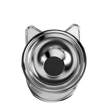 304 rozsdamentes acélból készült emelt macskatál etetéshez, anti-tilt kialakítás és ferde perem