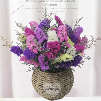 Rataninis pintas krepšys augalams — rankų darbas, dekoratyvus vazonų krepšys