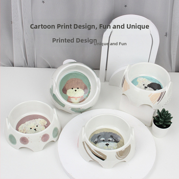 BOBO melamīna suņu un kaķu trauku komplekts – pret apgāšanos, 12 gab./iepakojumā