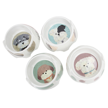 BOBO меламинови купи за домашни любимци – за кучета и котки, антипреобръщане, 12 бр в опаковка