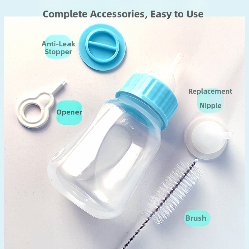 Nonich plastmasas barošanas pudelīte kaķēniem ar kodienizturīgu spraudziņu