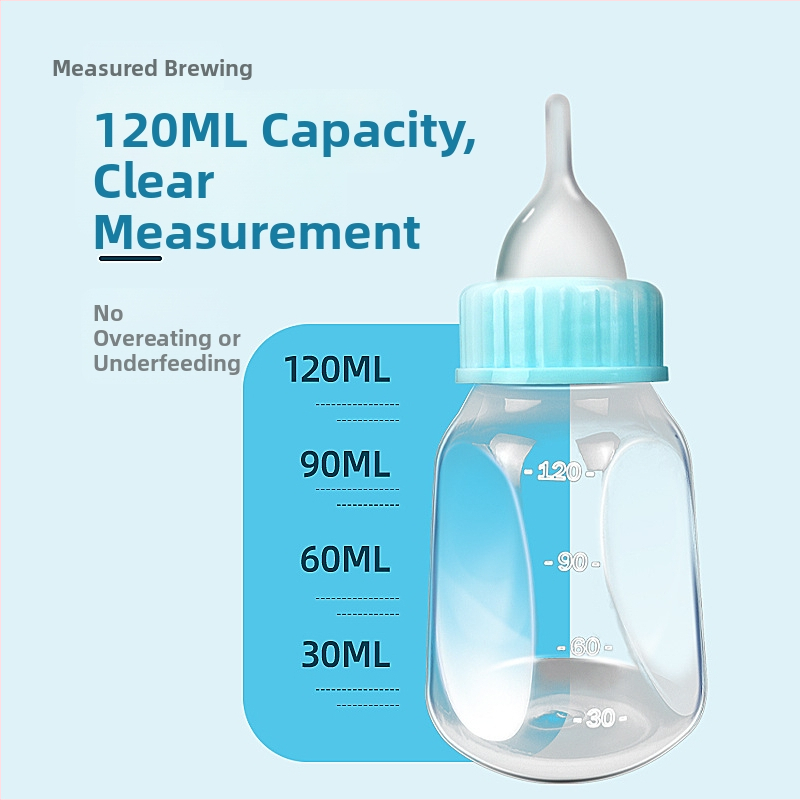 Nonich plastmasas barošanas pudelīte kaķēniem ar kodienizturīgu spraudziņu