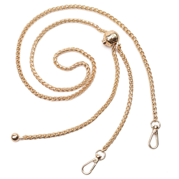 Unida ιμάντας για τσάντα με μεταλλική αλυσίδα, ρυθμιζόμενος, με χάντρες, αστικός μινιμαλιστικός στυλ