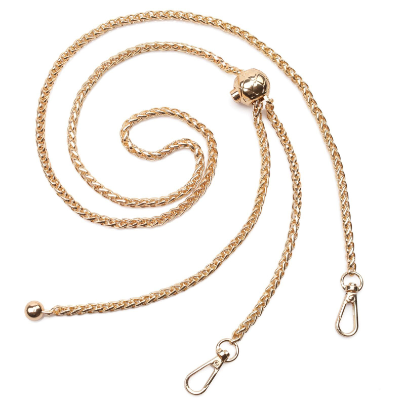 Unida ιμάντας για τσάντα με μεταλλική αλυσίδα, ρυθμιζόμενος, με χάντρες, αστικός μινιμαλιστικός στυλ