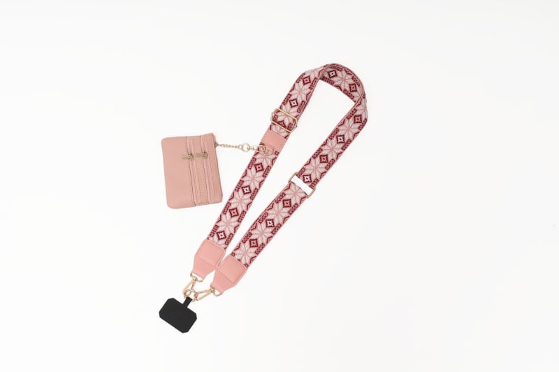 Ремък за чанта през рамо – полиестер, дишащ, ултралек, износоустойчив, геометричен модел