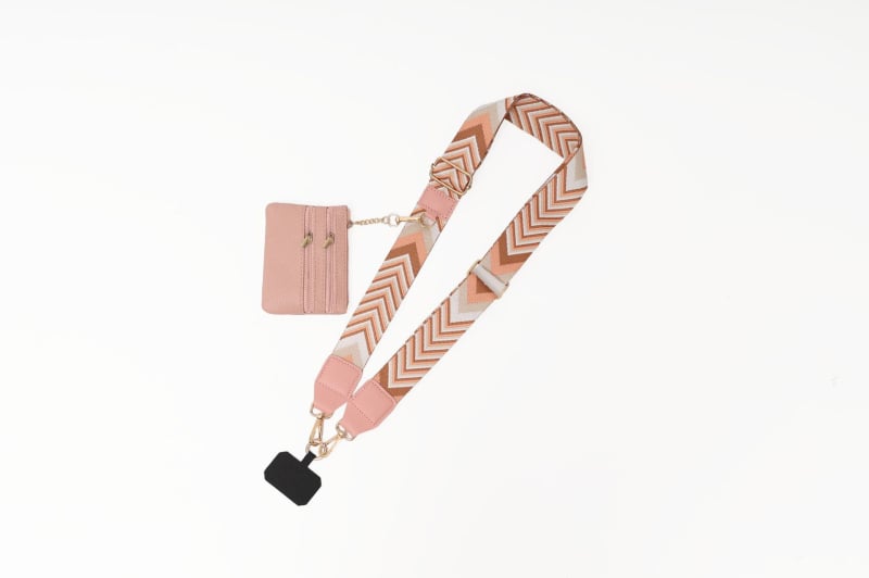 Ремък за чанта през рамо – полиестер, дишащ, ултралек, износоустойчив, геометричен модел