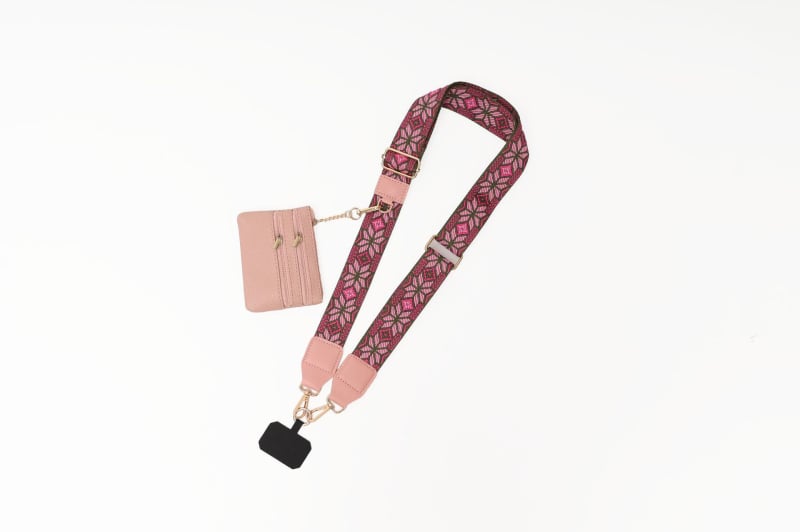 Ремък за чанта през рамо – полиестер, дишащ, ултралек, износоустойчив, геометричен модел