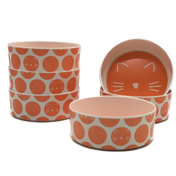 FAVOMODE Bol pentru pisici, material Melanie, pentru pisici, Unelte pentru animale de companie, Pachet 1 buc.