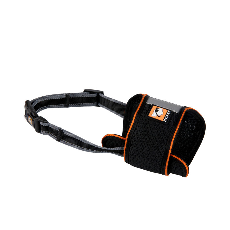 Namordnik za psa s prilagodljivim Velcro zatvaranjem, prozračna mreža s 9 otvora, najlonska traka, pamuk rub, reflektirajuće trake