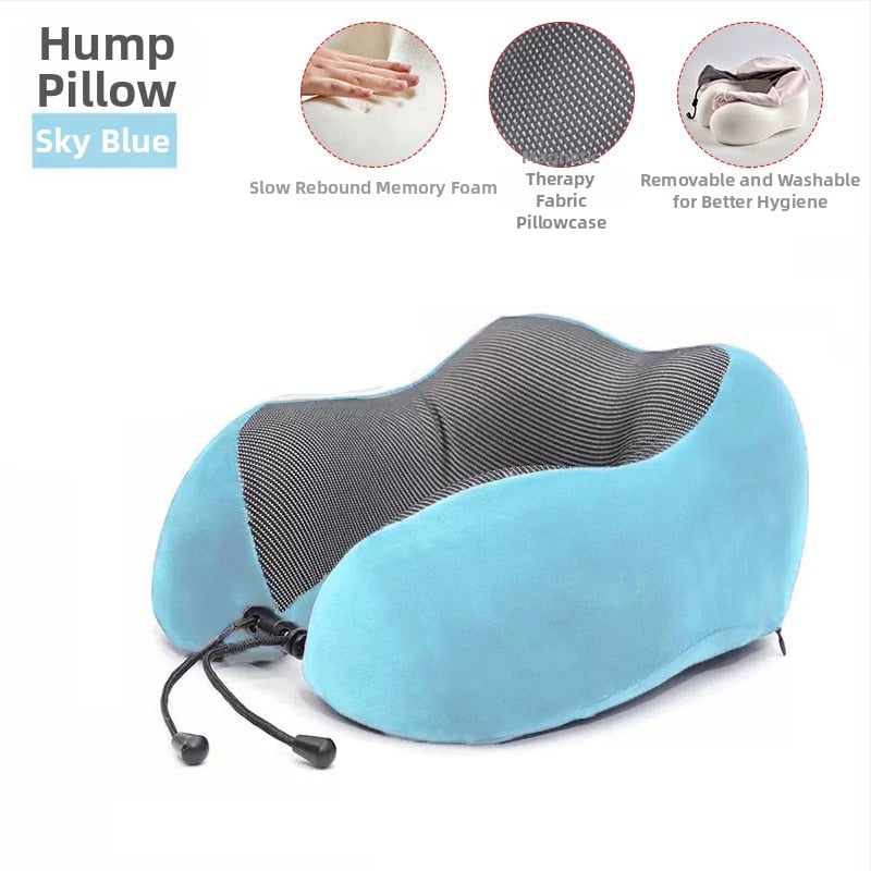 U-kujuline kaelalapp mäluvahtiga reisile, Crystal Velvet kanga, kerge kaal kuni 0,5 kg