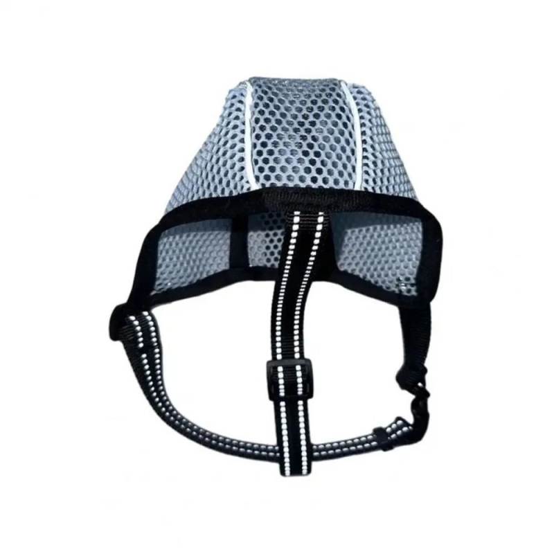 Move reflektirajući muzzle za psa s prozračnom mrežom – protiv ugriza, protiv lajanja i protiv jedenja, poliester