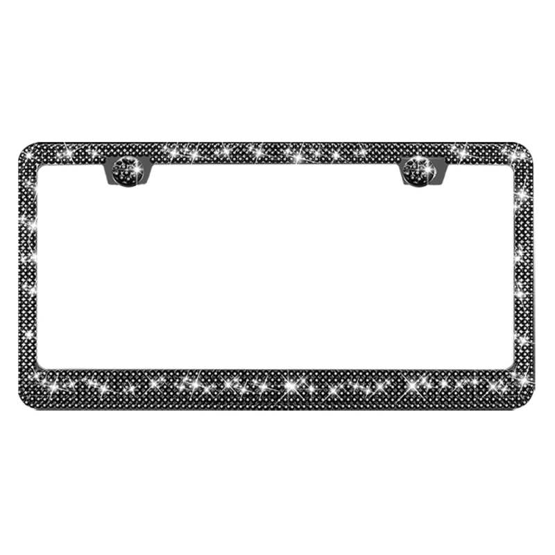 Okvir za registarsku pločicu od nehrđajućeg čelika sa dijamantnim kristalima, pravokutni univerzalni držač Hao Kuang