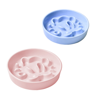 HOCC macska kerámia tál lassú etetéshez - megakadályozza a fulladást, borulás elleni kialakítás, háziállatoknak szánt etetőtál