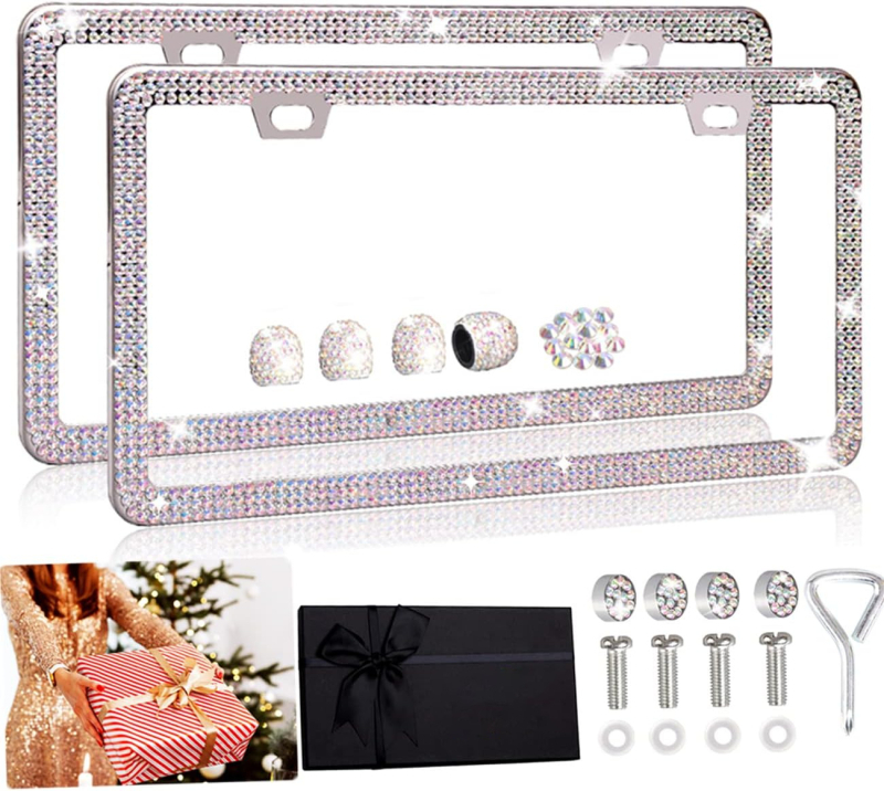 Univerzalni okvir za registarsku pločicu – aluminijska legura, model TM-M-01, kompatibilan s vozilima američkog standarda, dodatak M-01, marka Car Meimei.