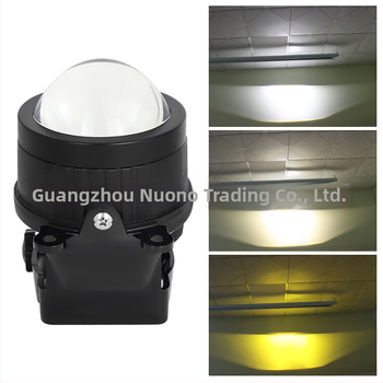 Miglas gaisma ar četrstūra stiprinājumu un lēcu, daudzkrāsas LED, 9-32V, 55W, 6500lm, IP68, Nono