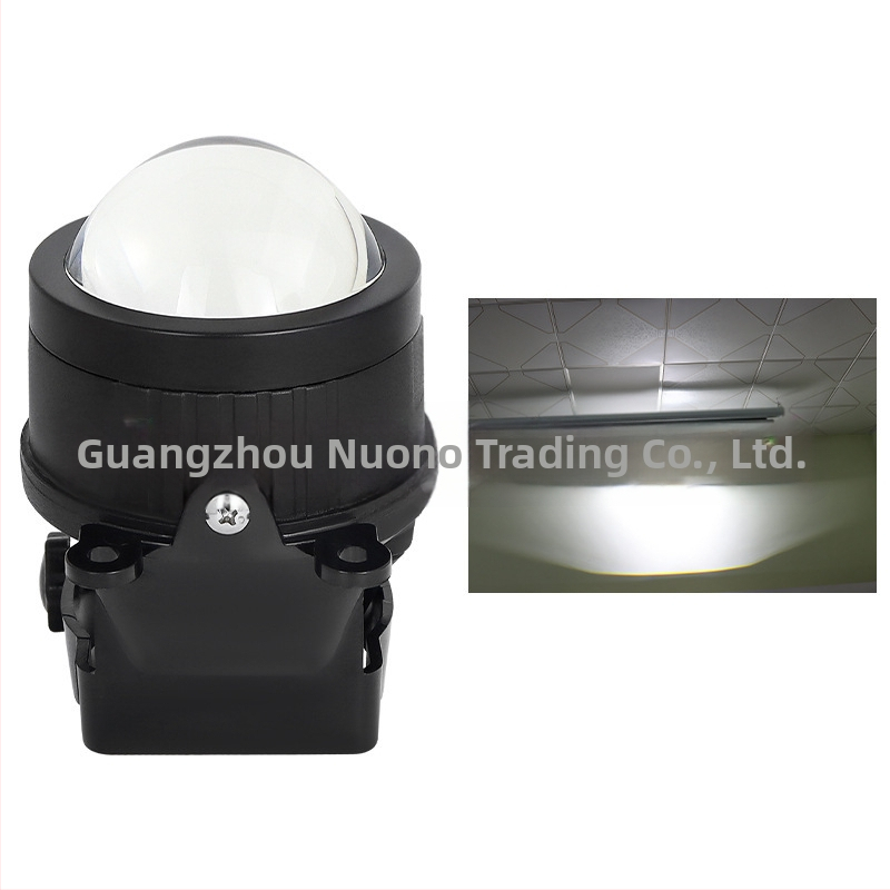 Miglas gaisma ar četrstūra stiprinājumu un lēcu, daudzkrāsas LED, 9-32V, 55W, 6500lm, IP68, Nono