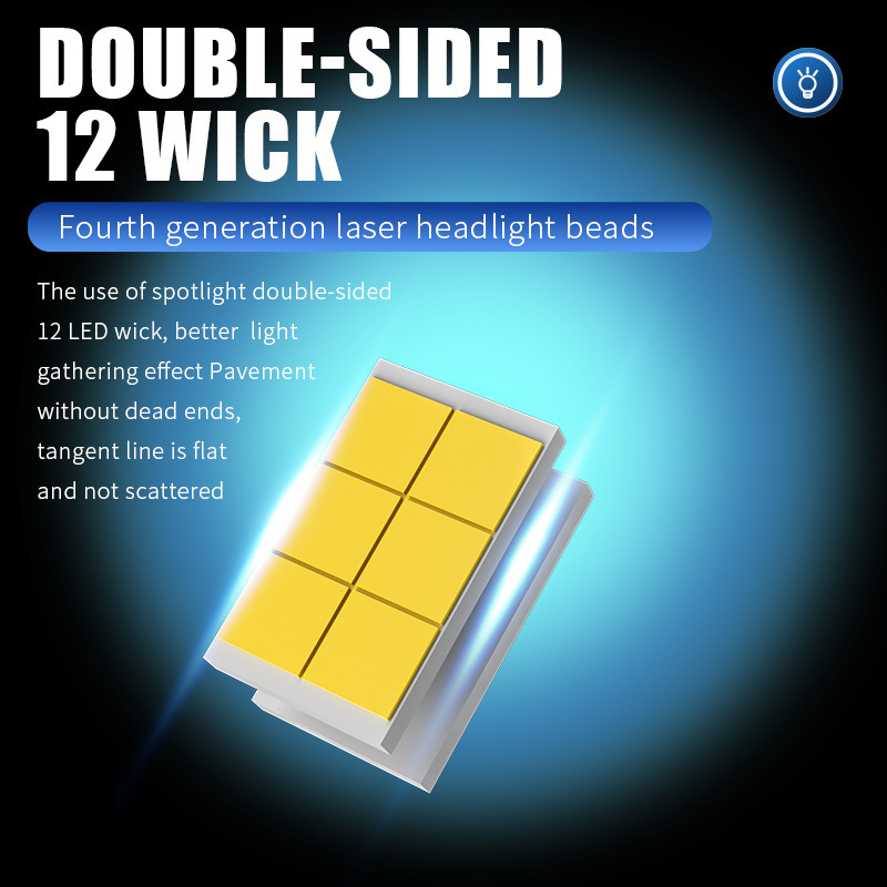 LED autófényszóró három rézcsővel, 260W, 9-36V, 20A, LED fényforrás, modell H7H1H4H11900590069012