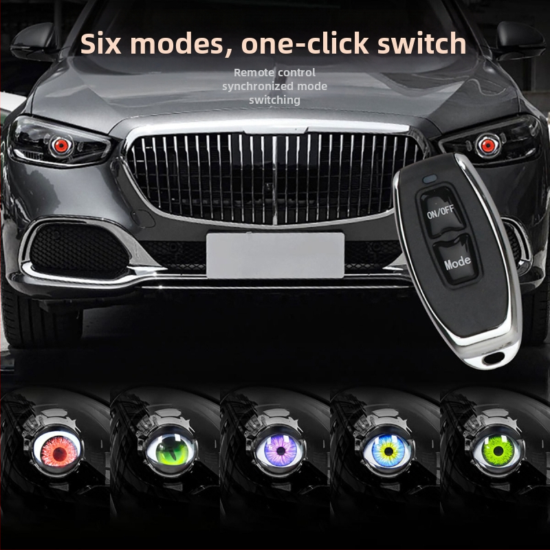 LED miglas lukturi Lens Devil Eyes, 12V, 5000 lm, LED gaismas avots, Fog076