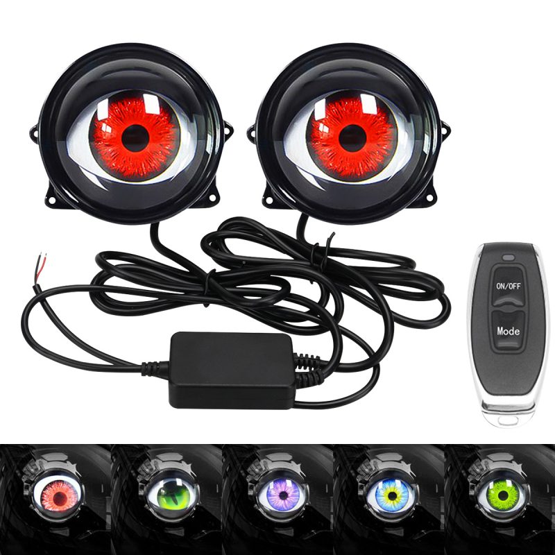 LED miglas lukturi Lens Devil Eyes, 12V, 5000 lm, LED gaismas avots, Fog076