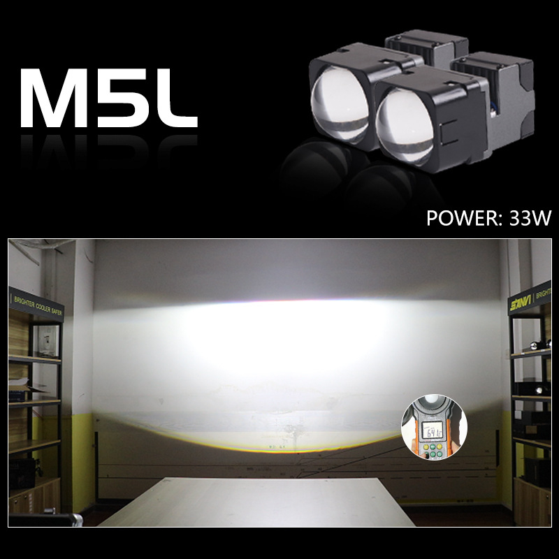 LED mátrix fényszóró modul, M5 modell, 30–35W, 12V, élettartam 30 000 óra