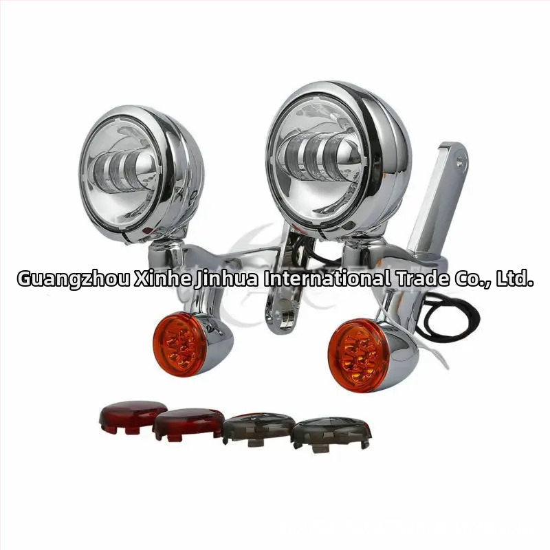 XHJH LED miglas gaismas stiprinājumu komplekts Harley‑Davidson Road King/Big Glide – pagrieziena rādītāja stiprinājums (1994–2024)