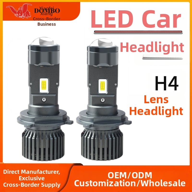 P6 LED priekinė lemputė H4 su integruotu aukštu/žemu spinduliu – 31W, 12V, 3000LM, IP68