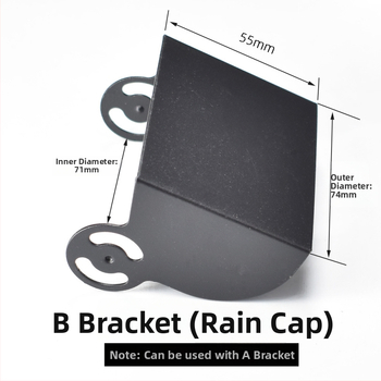 HXQ-BRACKET01 tagumise vaate kaamera kinnitusrõngas autobussidele, veokitele ja kombainidele – 24V toiteallikas, 180° reguleerimine, IP67 veekindlus