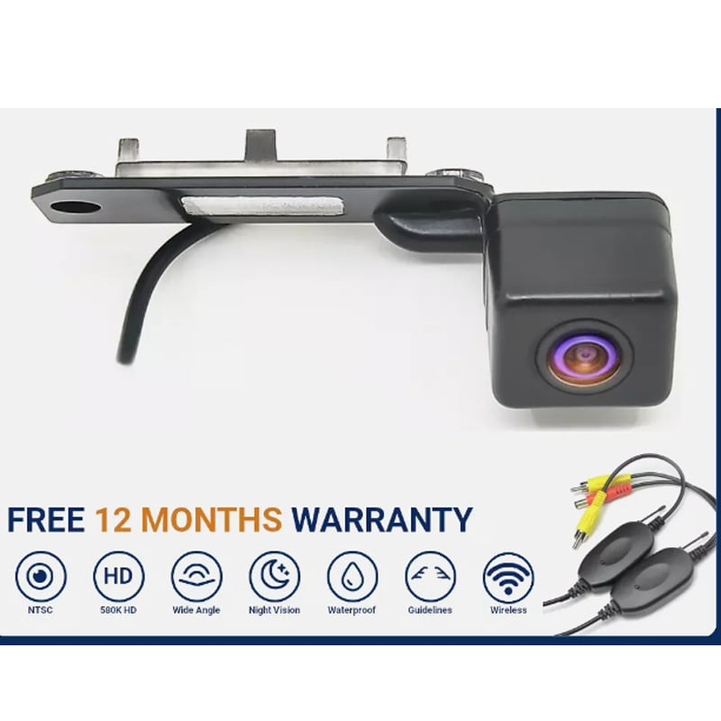 Juhtmevaba tagurkamra Volkswagen Multivan Caravelle T5/T5.1/T6, 12V, 170° vaatenurk, 500TVL lahutusvõime, kaks video sisendit, mudel JF-02298