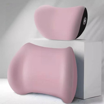 Automašīnas galvas un kakla spilvens – atmiņas putas, jostas atbalsts, elpojošs piena zīda audums, universāla piemērošana