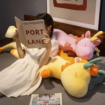 Дракон — плюшена възглавничка за дрямка с опора за крак и талия; Crystal супер мека плюш; пълнеж PP памук; подходяща за възраст 14+