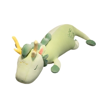 Дракон — плюшена възглавничка за дрямка с опора за крак и талия; Crystal супер мека плюш; пълнеж PP памук; подходяща за възраст 14+