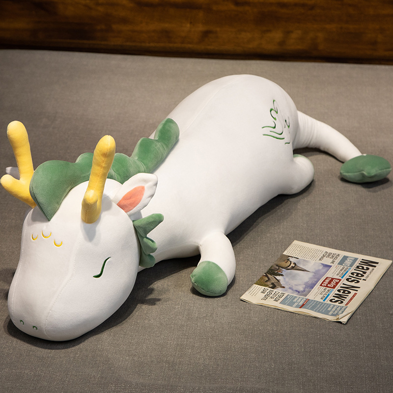 Дракон — плюшена възглавничка за дрямка с опора за крак и талия; Crystal супер мека плюш; пълнеж PP памук; подходяща за възраст 14+