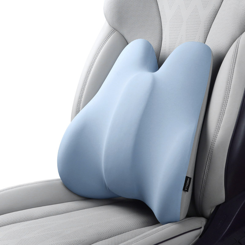 Automobiļa jostas atbalsta spilvens ar memory cotton pildījumu, neilona-spandex apdare, pielāgojama apstrāde, elpojošs