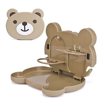 Auto siseruumis kokkupandav väike laud tagaistmele panda kujundusega, Tesla ühilduv