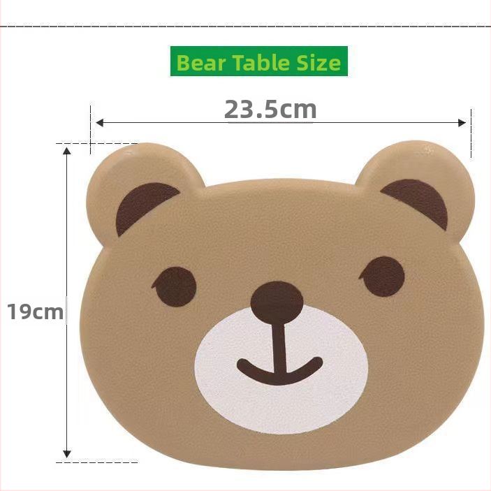 Auto siseruumis kokkupandav väike laud tagaistmele panda kujundusega, Tesla ühilduv