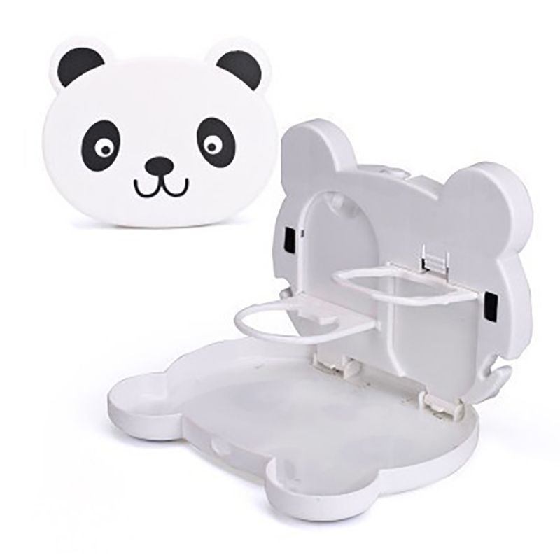 Auto siseruumis kokkupandav väike laud tagaistmele panda kujundusega, Tesla ühilduv