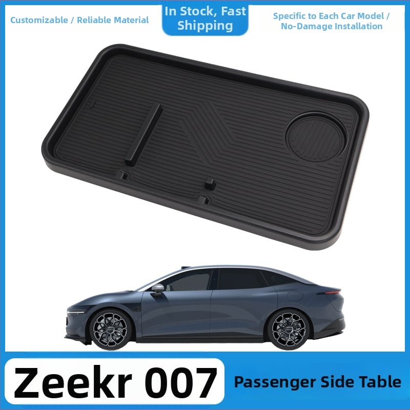 ZEEKR 007 pasažiera pusē pārnēsājamais auto galda panelis - ABS materiāls, automašīnas interjera aksesuārs, modelis Jixin 007, pielāgojams