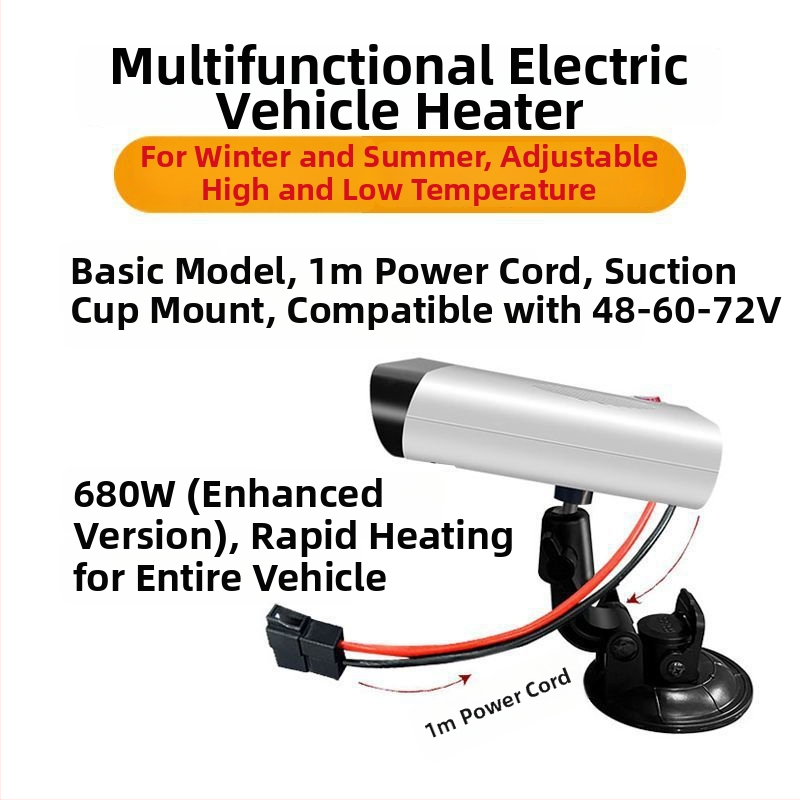 Elektrisk transportlīdzekļu apkures iekārta, paredzēta elektriskajiem tricikliem un kvadrikliem, atkausēšana un defogēšana