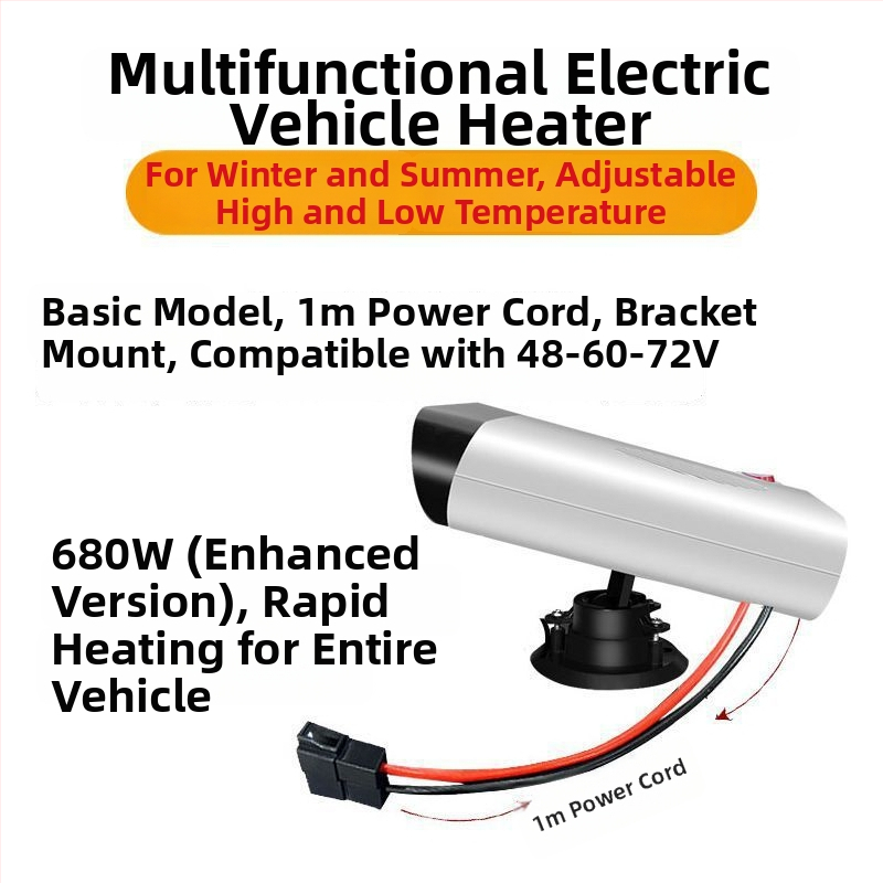 Elektrisk transportlīdzekļu apkures iekārta, paredzēta elektriskajiem tricikliem un kvadrikliem, atkausēšana un defogēšana