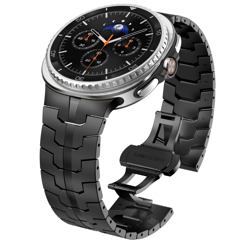 Nerđajući jednoslojni remen od nehrđajućeg čelika za Samsung Galaxy Watch8 Classic, s dizajnom s tri kuglice