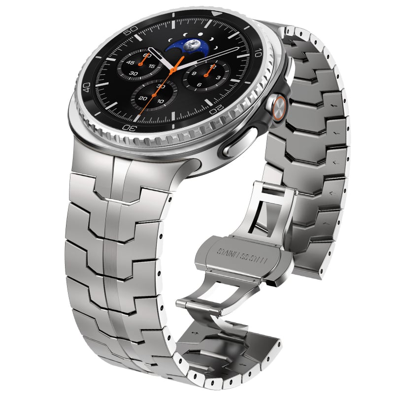 Nerđajući jednoslojni remen od nehrđajućeg čelika za Samsung Galaxy Watch8 Classic, s dizajnom s tri kuglice