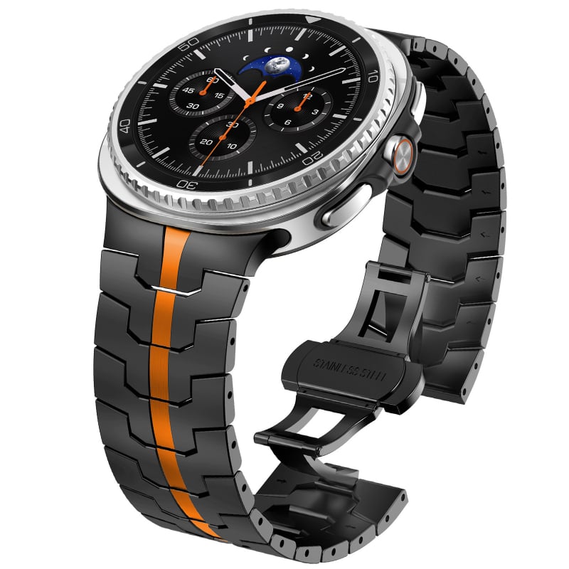 Nerđajući jednoslojni remen od nehrđajućeg čelika za Samsung Galaxy Watch8 Classic, s dizajnom s tri kuglice