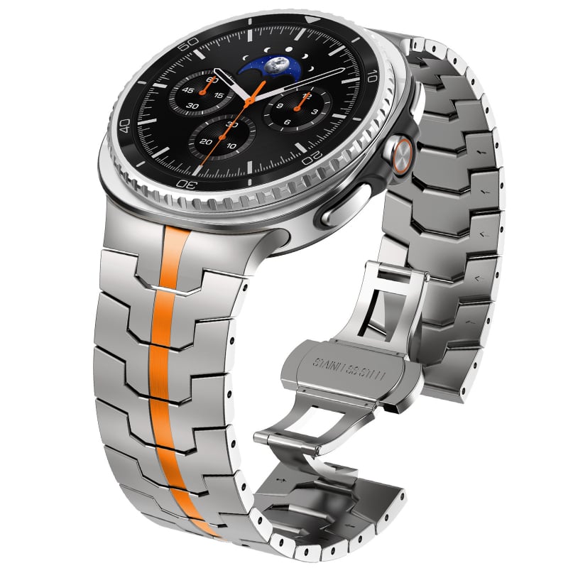 Nerđajući jednoslojni remen od nehrđajućeg čelika za Samsung Galaxy Watch8 Classic, s dizajnom s tri kuglice