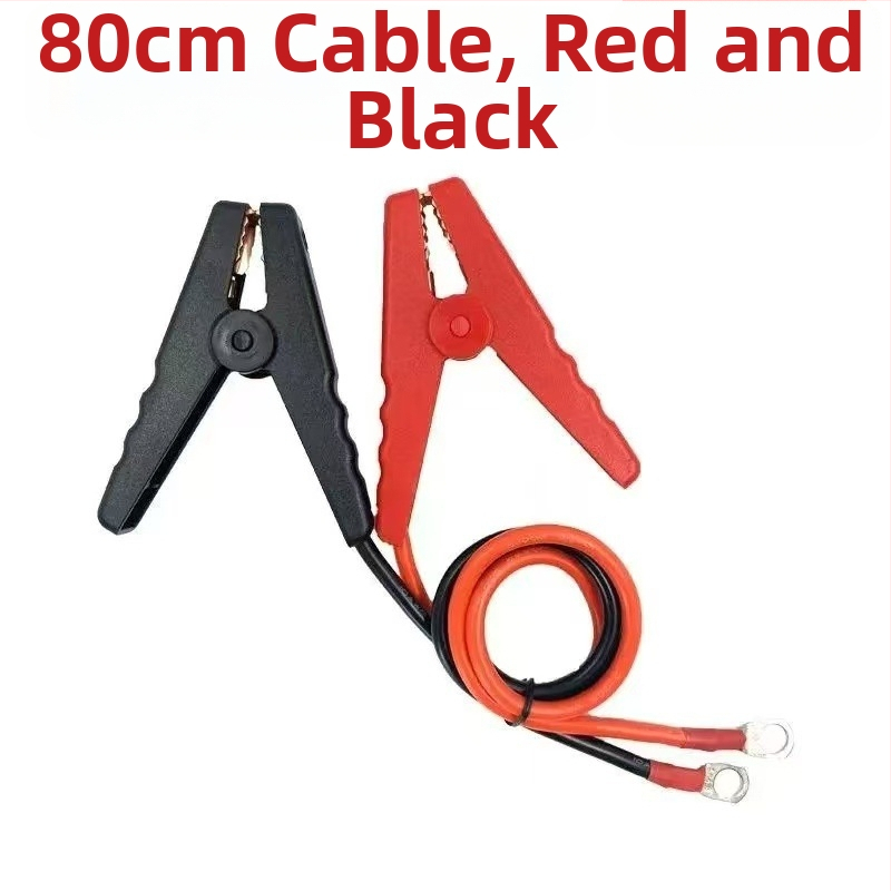 Ārkārtas 12V akumulatora savienojuma kabelis ar vara deguna klipu invertoram