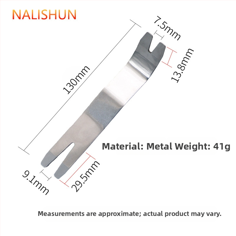 Automobiļa skaņas sistēmas un durvju paneļa demontāžas instruments – metāla konstrukcija, pry plate un skrūvgriezis, zīmols There Shun