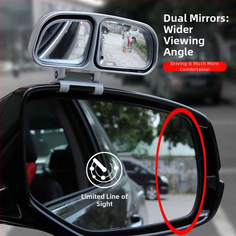 Chao xinxiao auto pretējais spogulis - ABS korpuss, plašs skats, plašs redzes laukums, HD skaidrība