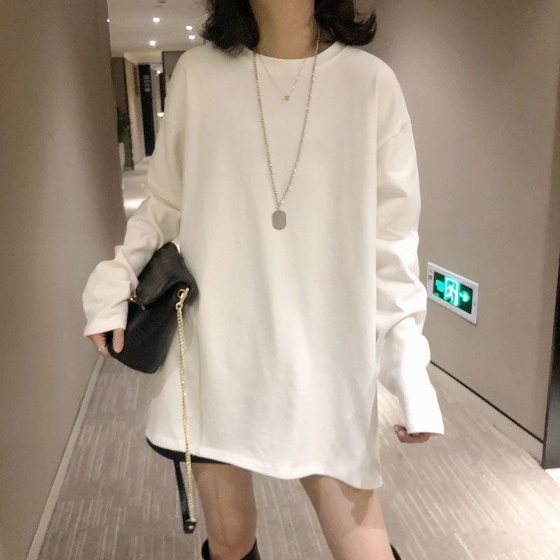 Τοπ εγκυμοσύνης με φλίς εσωτερικά, μακριά μανίκια, χαλαρή εφαρμογή, στρογγυλό λαιμό, βαμβάκι-πολυεστέρα μίγμα.